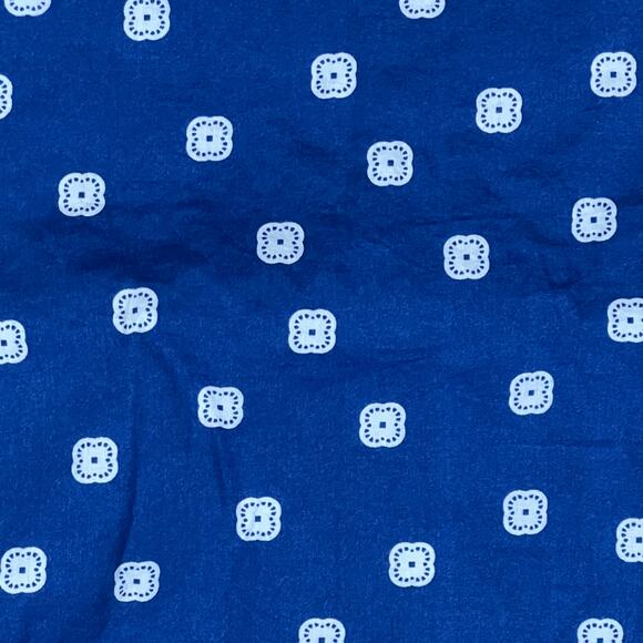 Levi’s Men’s Relaxed XXL Blue White Geometric Dot Short Sleeve Button Down Shirt - Picture 2 of 10